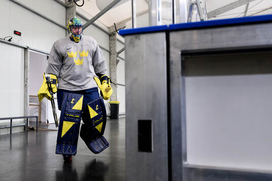 Goaltender Jacob Markström of Sweden