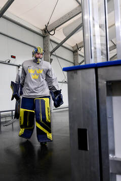 at an ice hockey practice session