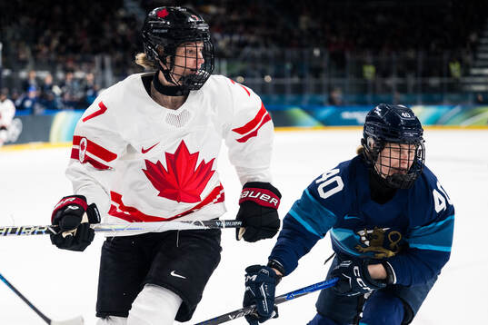 Laura Stacey of Canada and Noora Tulus of Finland in the