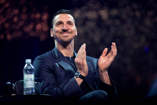 Former football player Zlatan Ibrahimovic speaks