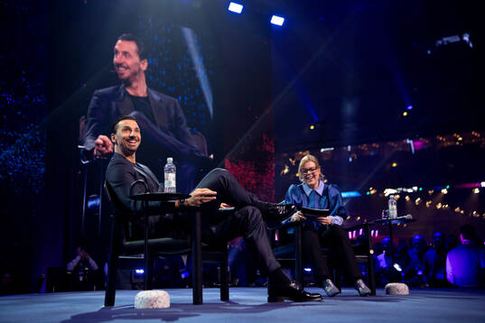 Former football player Zlatan Ibrahimovic speaks