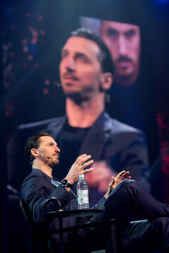 Former football player Zlatan Ibrahimovic speaks