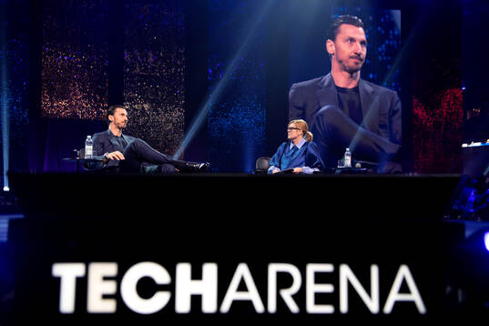 Former football player Zlatan Ibrahimovic speaks