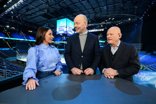 Camilla Nordlund, Mats Sundin and Håkan Södergren in the