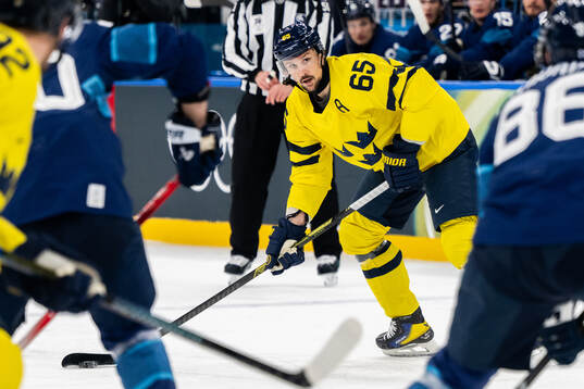Erik Karlsson of Sweden in the men's ice hockey game