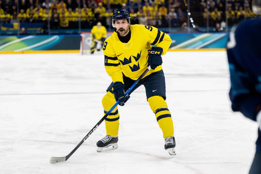 Filip Forsberg of Sweden in the men's ice hockey game