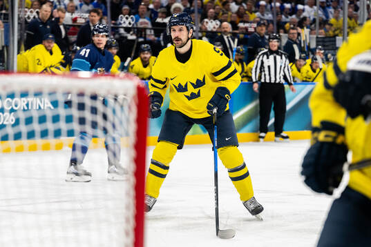 Filip Forsberg of Sweden in the men's ice hockey game