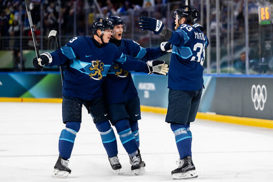 Nikolas Matinpalo, Olli Määttä and Anton Lundell of