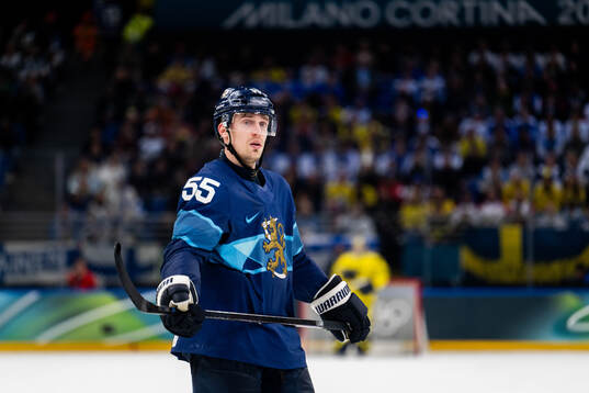 Rasmus Ristolainen of Finland in the men's ice hockey game