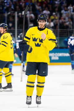 Alexander Wennberg of Sweden looks dejected