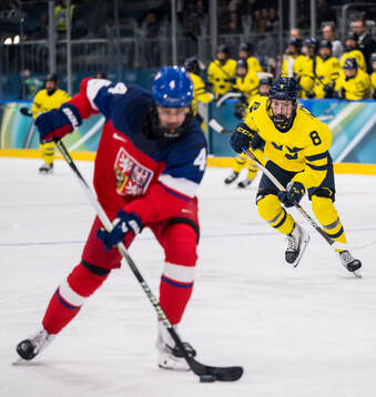 Daniela Pejsova of Czech Republic and Hilda Svensson of