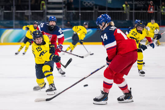 Lisa Johansson of Sweden and Dominika Laskova of Czech