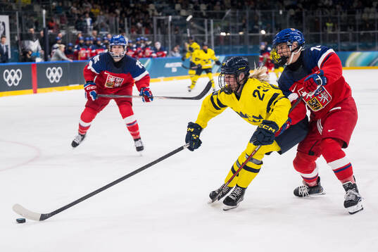 Thea Johansson of Sweden Dominika Laskova of Czech Republic
