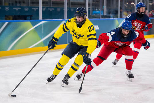 Felizia Wikner Zienkiewicz of Sweden and Daniela Pejsova of