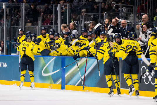 Hilda Svensson of Sweden celebrates