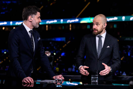 Björn Oldén and Sanny Lindström of Swedish broadcaster