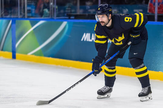 Filip Forsberg of Sweden in the men's ice hockey game