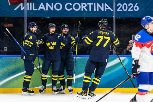 Filip Forsberg, Elias Pettersson and Marcus Johansson of
