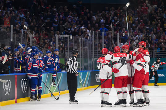 Nicholas B Jensen of Denmark celebrates
