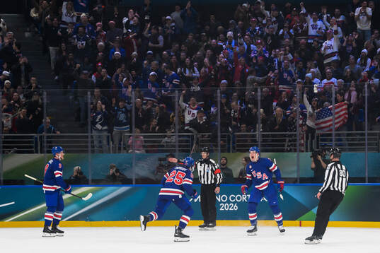 Brady Tkachuk of USA celebrates