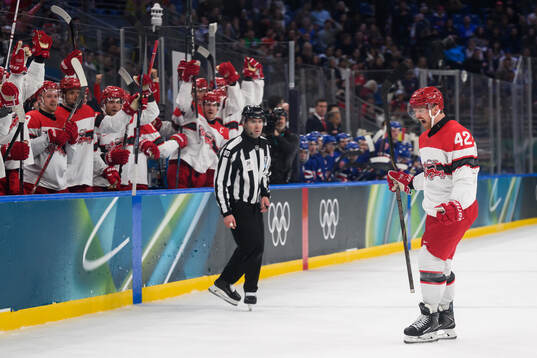 Phillip Bruggisser of Denmark celebrates