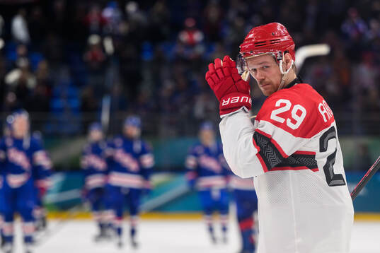 Mikkel Aagaard of Denmark looks dejected