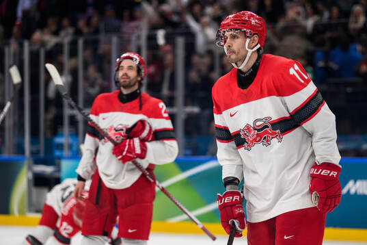 Alexander True of Denmark looks dejected