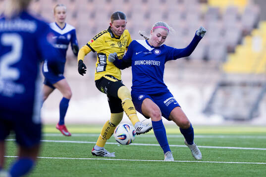 Elfsborgs Hanna Gunnarsson och Jitexs Felicia Jastré