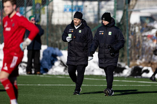 Varbergs assisterande tränare Tobias Hysén och tränare