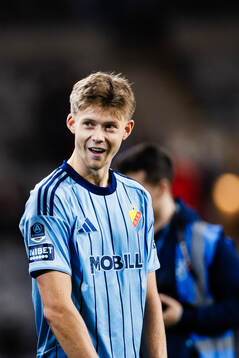 Djurgårdens Patric Åslund jublar