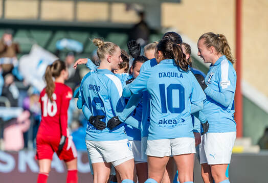 Malmö FFs Tuva Skoog jublar