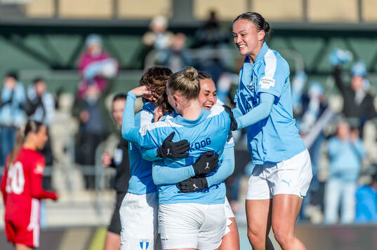 Malmö FFs Tuva Skoog jublar