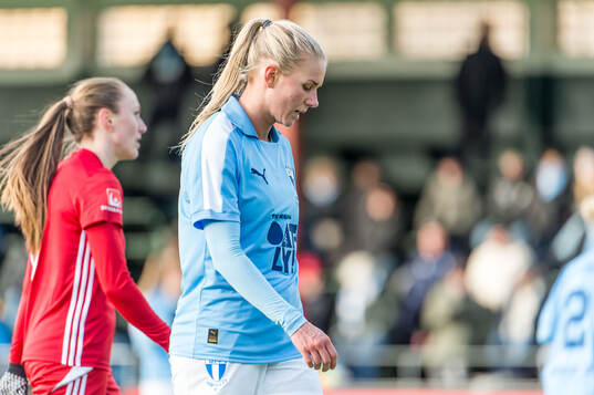 Malmö FFs Nellie Lilja deppar