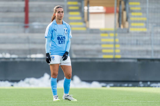 Malmö FFs Vesna Milivojevic deppar