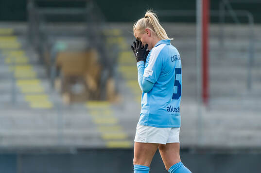 Malmö FFs Wilma Carlsson deppar