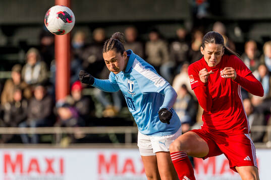 Malmö FFs Isabella D'Aquila och Piteås Andrea Simonovic
