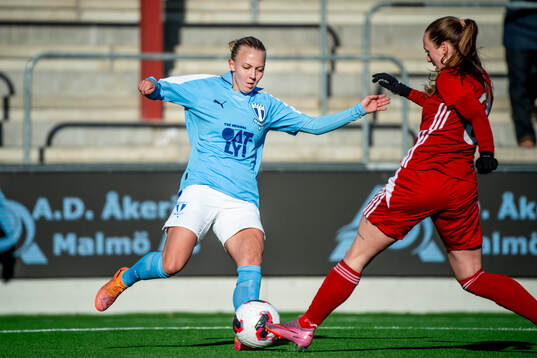 Malmö FFs Nathalie Hoff Persson och Asla Johannesen