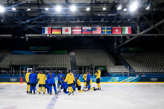 Players of Sweden gather