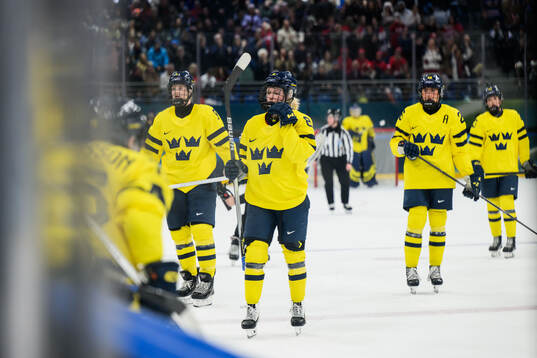 Hilda Svensson of Sweden looks dejected