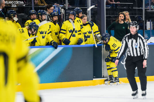 Lisa Johansson of Sweden in pain