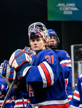 Goaltender Aerin Frankel of USA