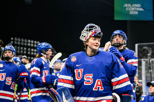 Goaltender Aerin Frankel of USA