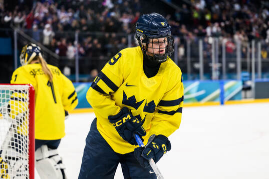 Jessica Adolfsson of Sweden looks dejected