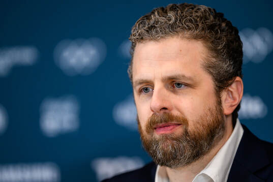 Head coach Ulf Lundberg of Sweden at a press conference