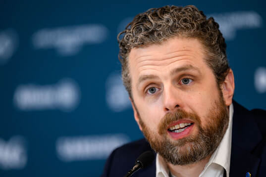 Head coach Ulf Lundberg of Sweden at a press conference