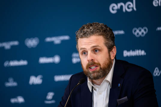 Head coach Ulf Lundberg of Sweden at a press conference