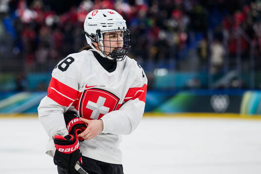 Alina Marti of Switzerland looks dejected