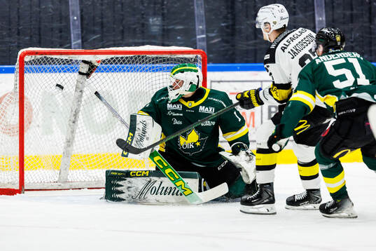Östersunds målvakt Carl Lidö och Västerås Carl
