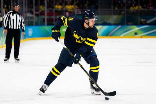Philip Broberg of Sweden in the men's ice hockey