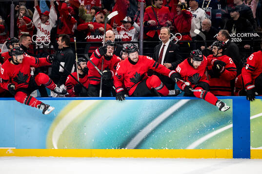 Players of Canada celebrate